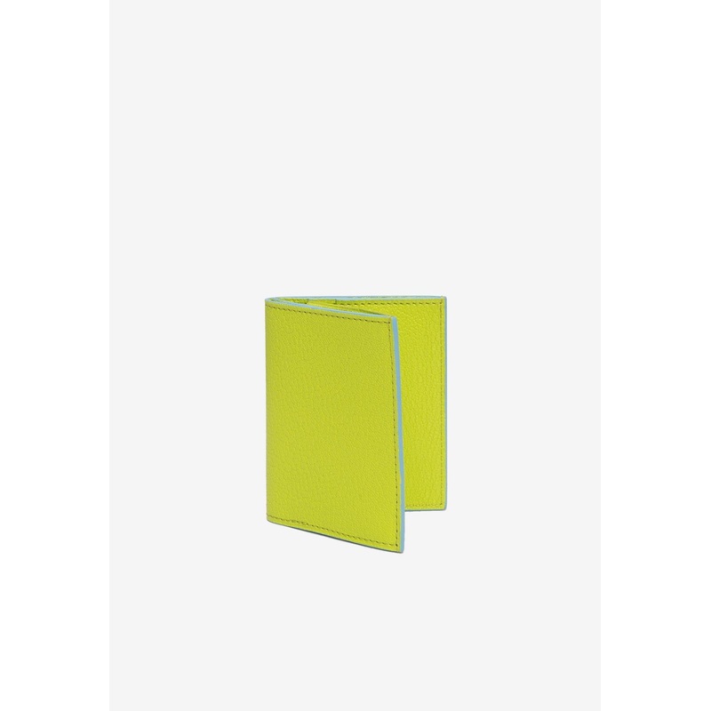Pipo 2C Grained Leather Cardholder Pistachio Onesize