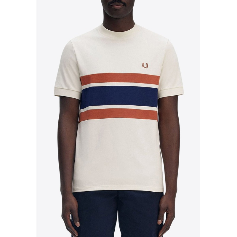 Striped Logo T-shirt Multicolor mrtwstd_S