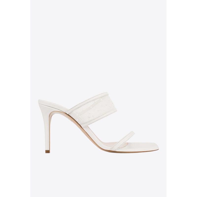 Tabaris 85 Double-Strap Mesh Sandals White wshoeseu_EU 36