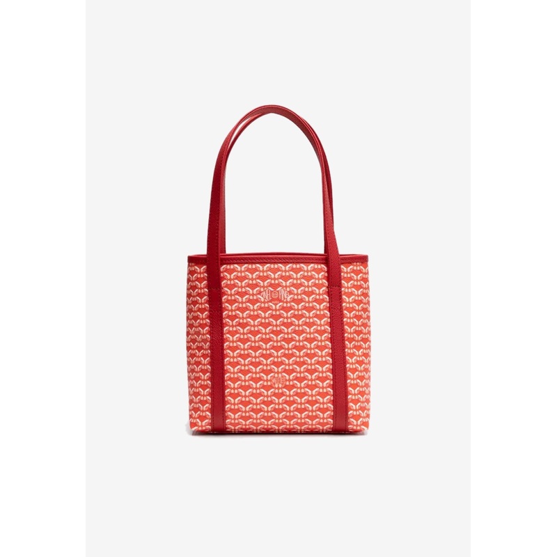 XS Colette Coated Canvas Monogram Tote Bag Red Onesize