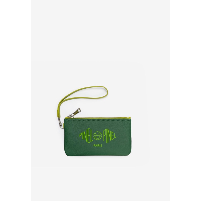 XS Dominik Calfskin Zip Pouch Green Onesize