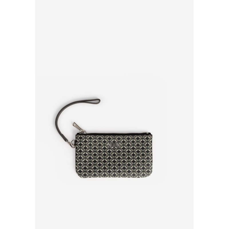 XS Dominik Coated Canvas Zip Pouch Black Onesize