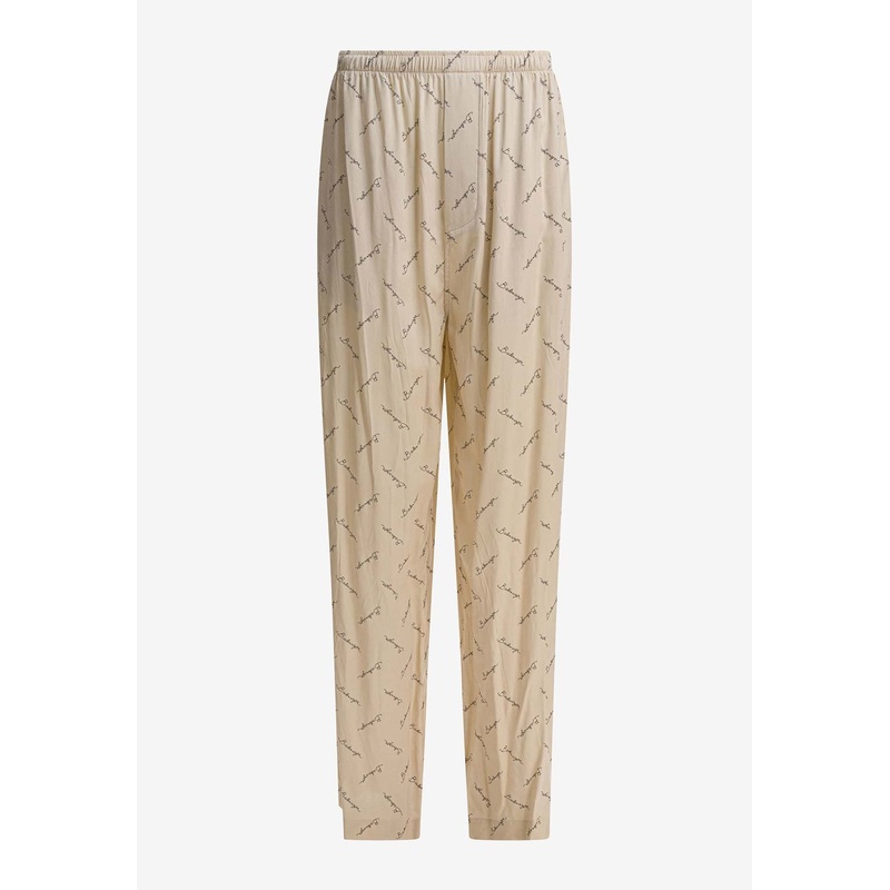 All-Over Logo Print Pants Beige wrtwfr_FR 34