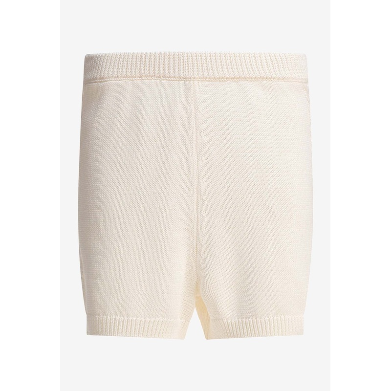 Andel Crochet Knit Mini Short Ivory wrtwstd_S