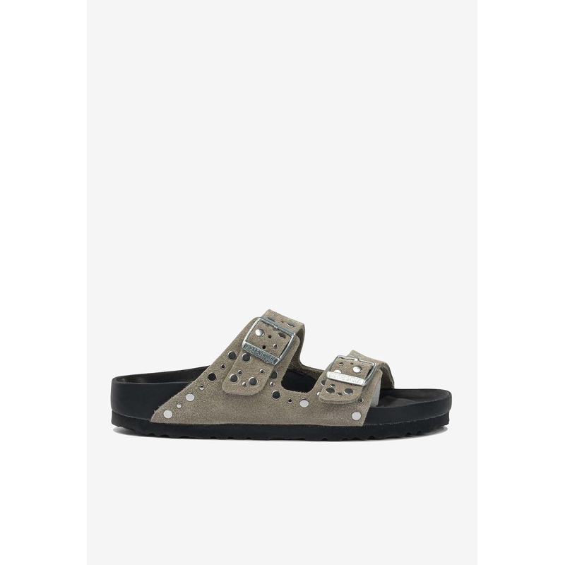 Arizona Rivets Exquisite Suede Slides Taupe ushoeseu_EU 36