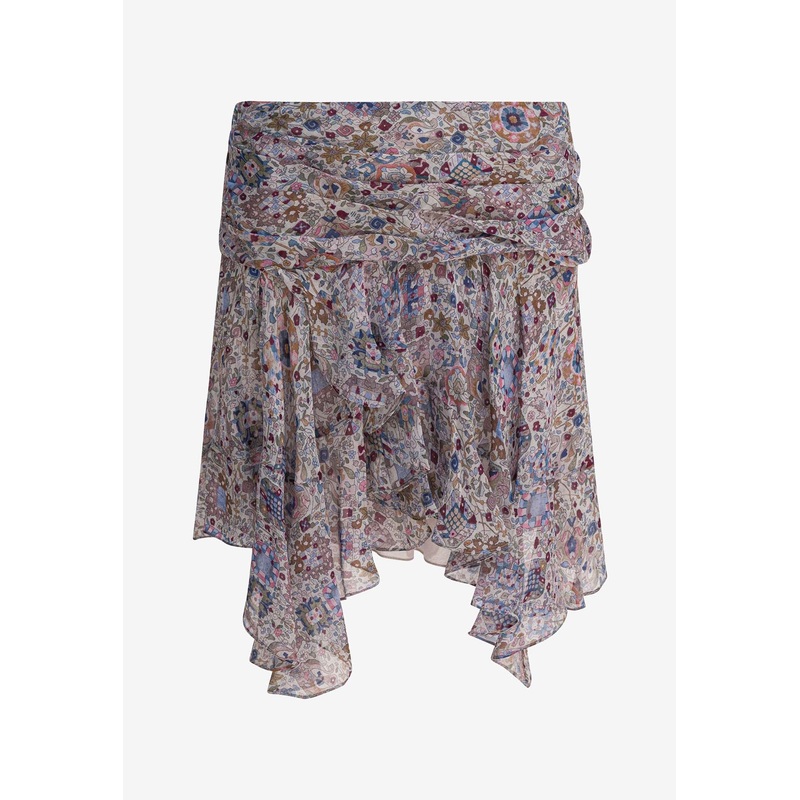 Berenicia Asymmetric Mini Skirt Multicolor wrtwfr_FR 36