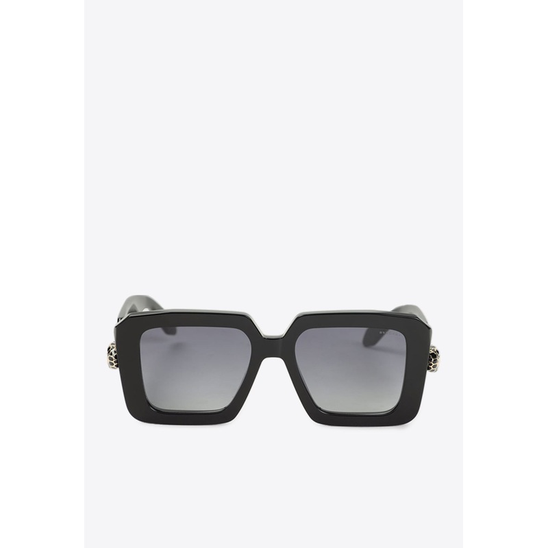 Serpenti Forever Square Sunglasses Black Onesize