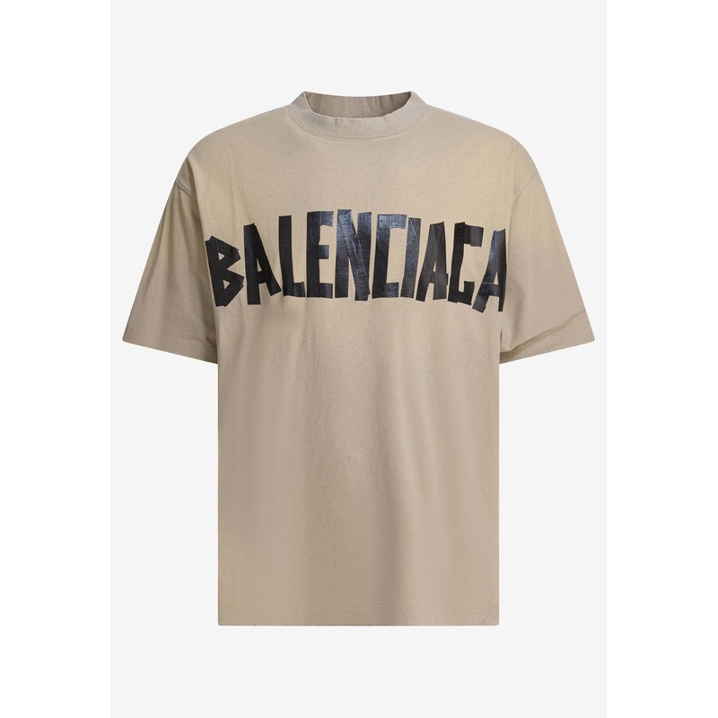 Tape Type Logo T-shirt Beige mrtwstd_S