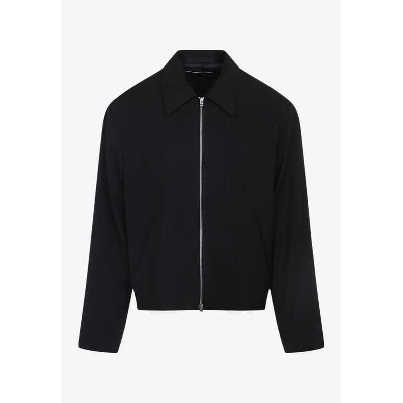 Zip-Up Wool Jacket Black mrtwit_IT 48