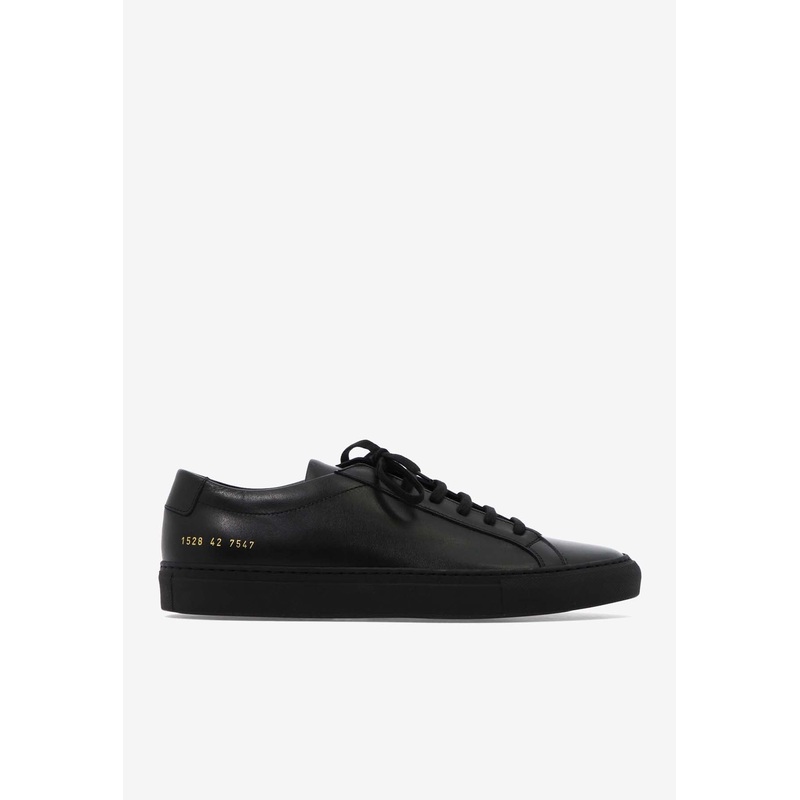 Achilles Leather Lace-Up Sneakers Black mshoeseu_EU 40