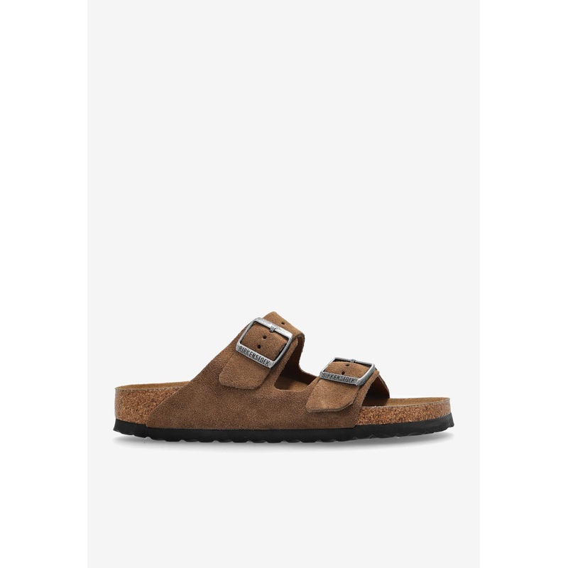 Arizona Double-Strap Suede Sandals Brown ushoeseu_EU 36