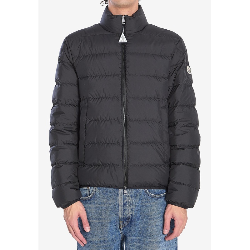 Baudinet Zip-Up Short Down Jacket Black mrtwmoncler_2
