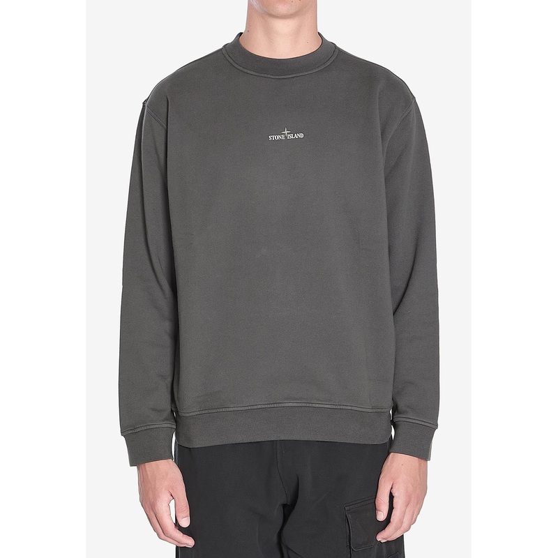 Industrial Four Print Crewneck Sweatshirt Gray mrtwstd_S