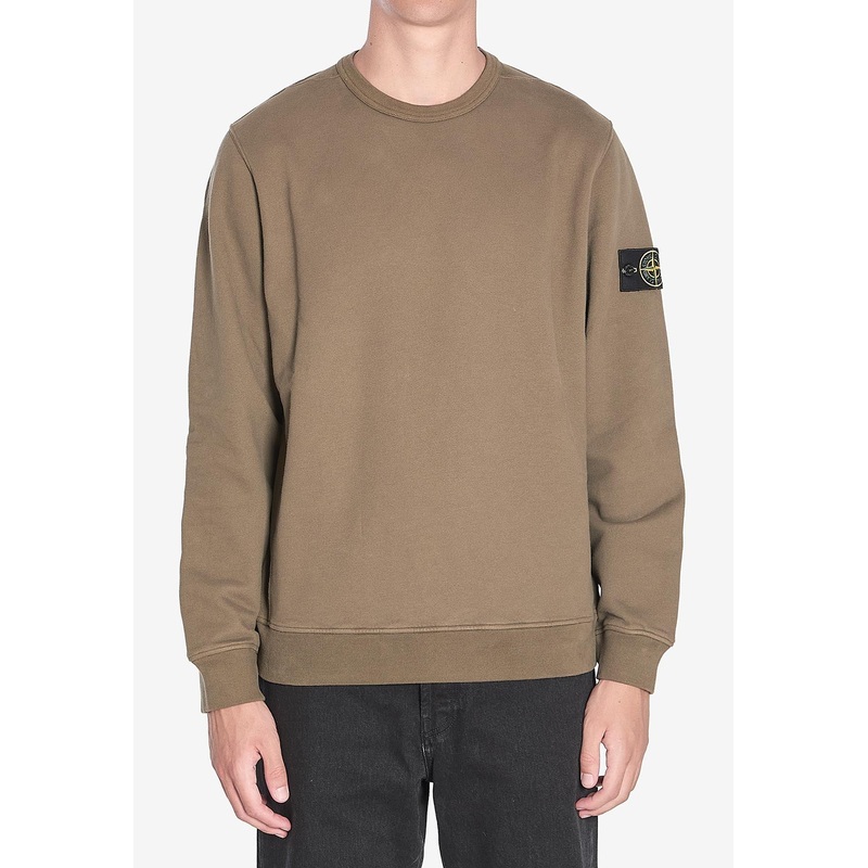 Logo Patch Fleece Sweatshirt Green mrtwstd_S