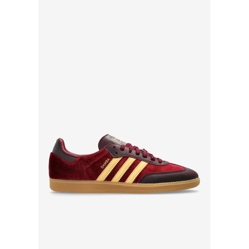 Samba OG Suede Low-Top Sneakers Burgundy ushoesadiuk_UK 7