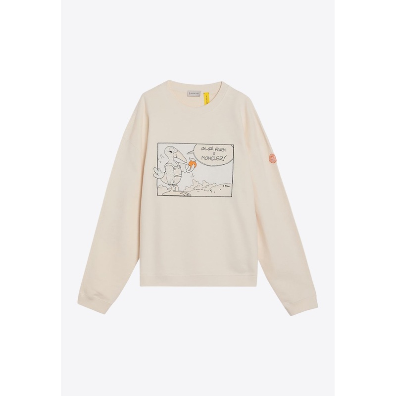 X Gilga Farm By Donald Glover Cartoon-Style Sweatshirt Ivory mrtwstd_S