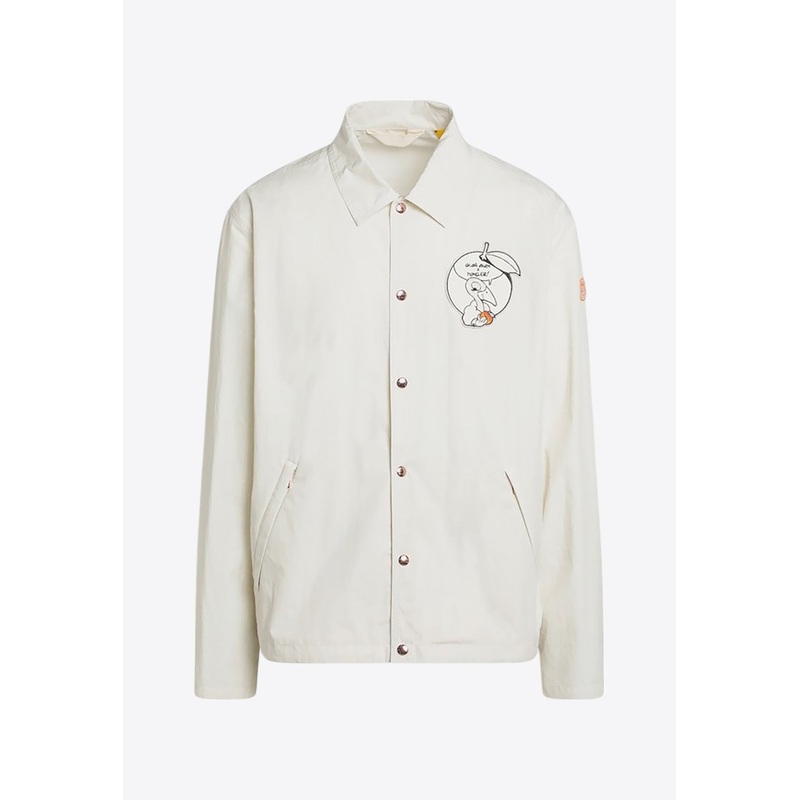 X Gilga Farm By Donald Glover Comic Book Patch Shirt Jacket White mrtwmoncler_2