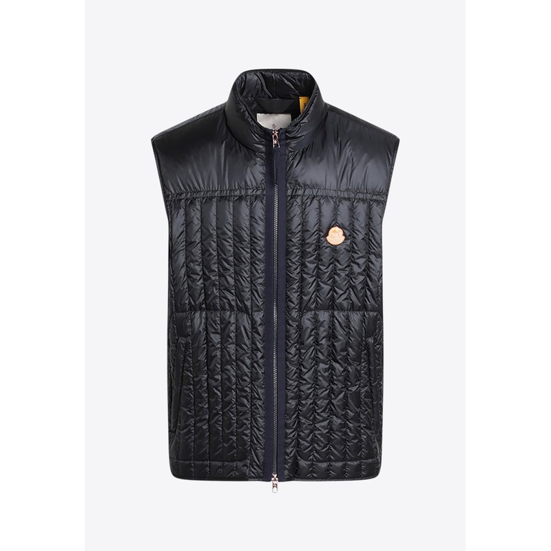 X Gilga Farm By Donald Glover Tangerine Padded Vest Navy mrtwmoncler_2