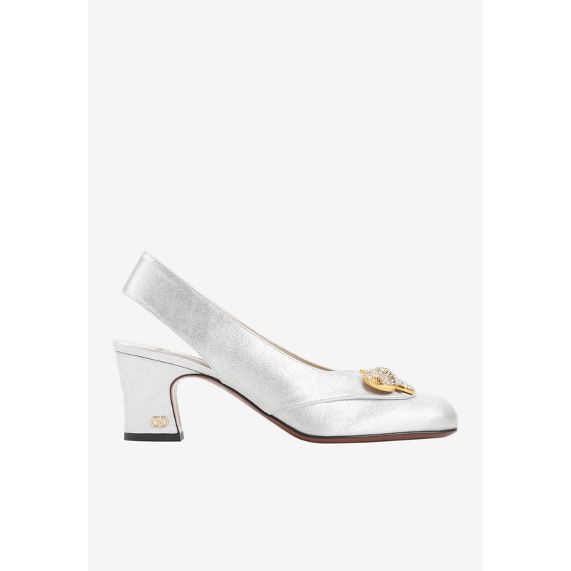 Adamantine 60 Slingback Pumps Metallic wshoeseu_EU 36
