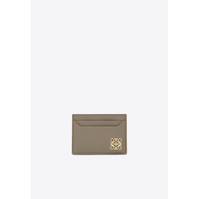 Anagram Grained Leather Cardholder Dove Onesize
