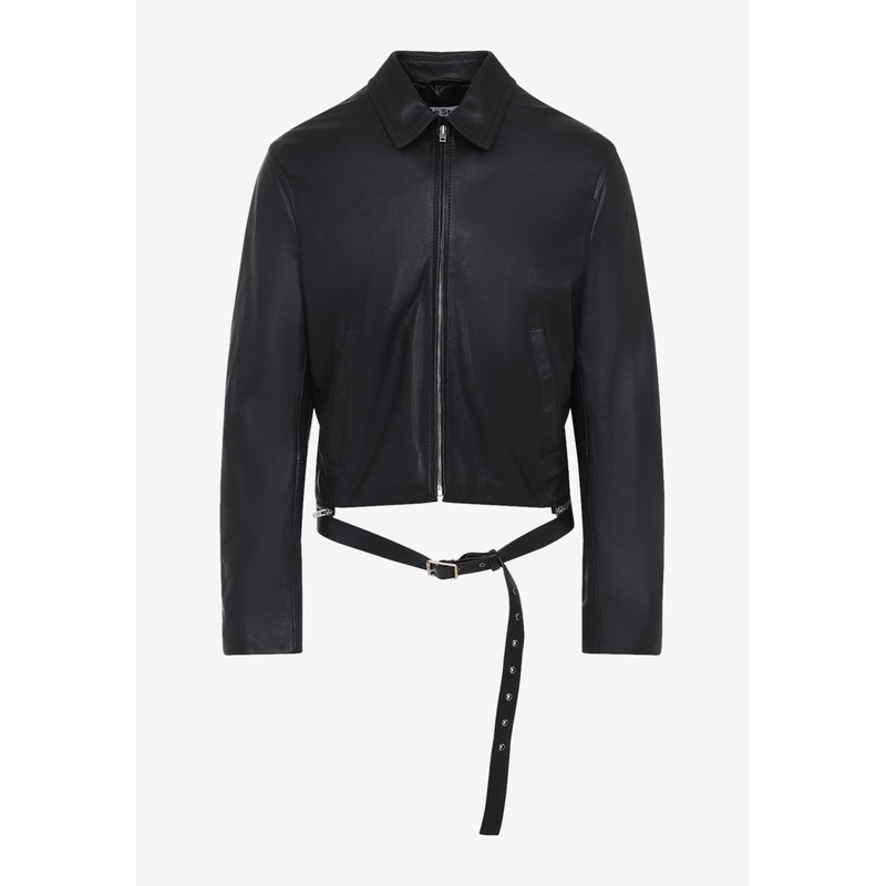 Belted Leather Jacket Black mrtwit_IT 50