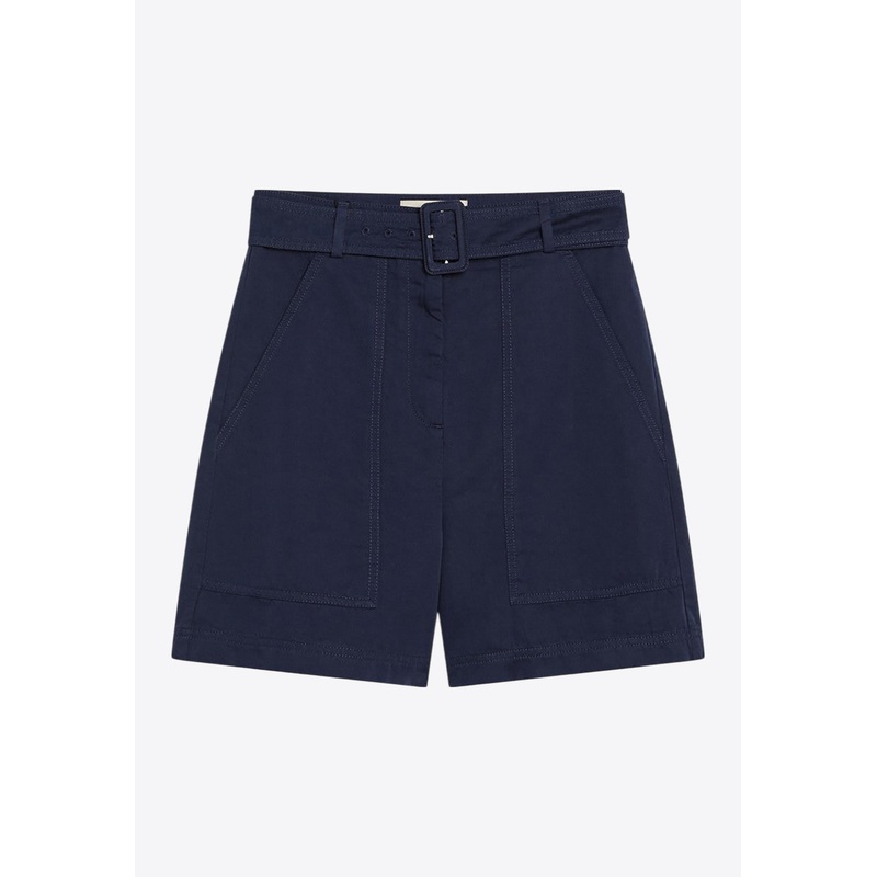 Cirino High-Waist Mini Shorts Blue wrtwit_IT 38