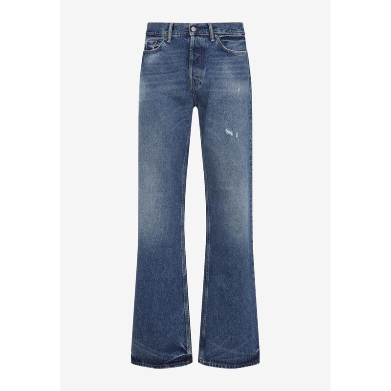 Distressed Straight-Leg Jeans Blue mrtwstd_M