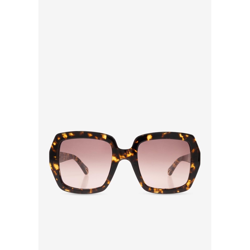 Marcie Square Sunglasses Burgundy Onesize