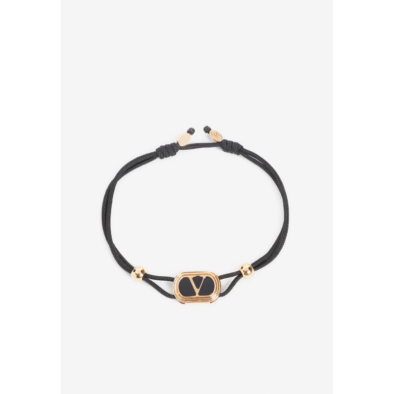 Ovalette Cord Bracelet Black Onesize