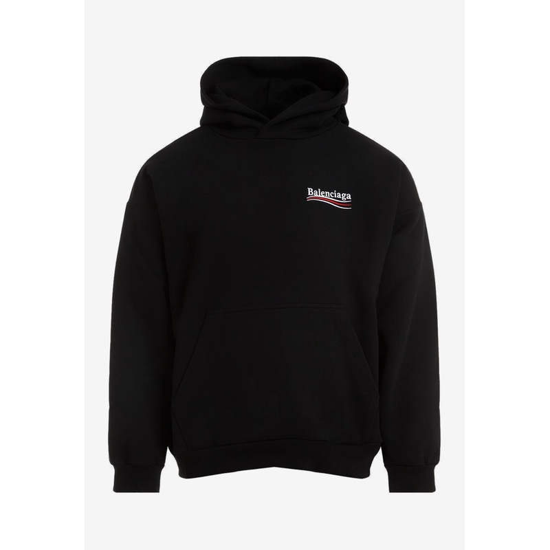 Political Campaigne Hooded Sweatshirt Black mrtwstd_XL