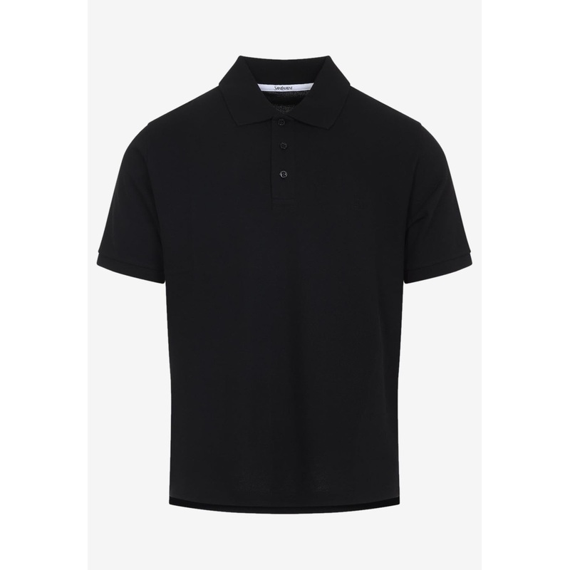 Short-Sleeved Polo T-shirt Black mrtwstd_M