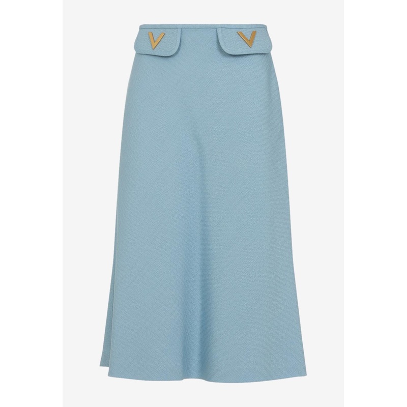 VLogo Midi Skirt Blue wrtwit_IT 40