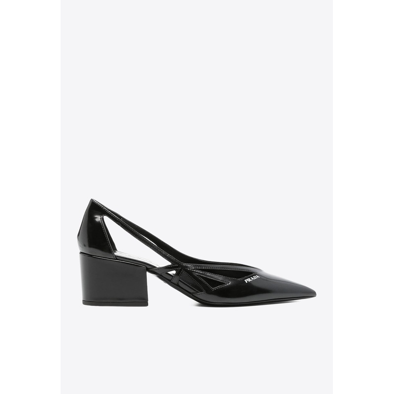 55 Debossed Logo Pumps Black wshoeseu_EU 36