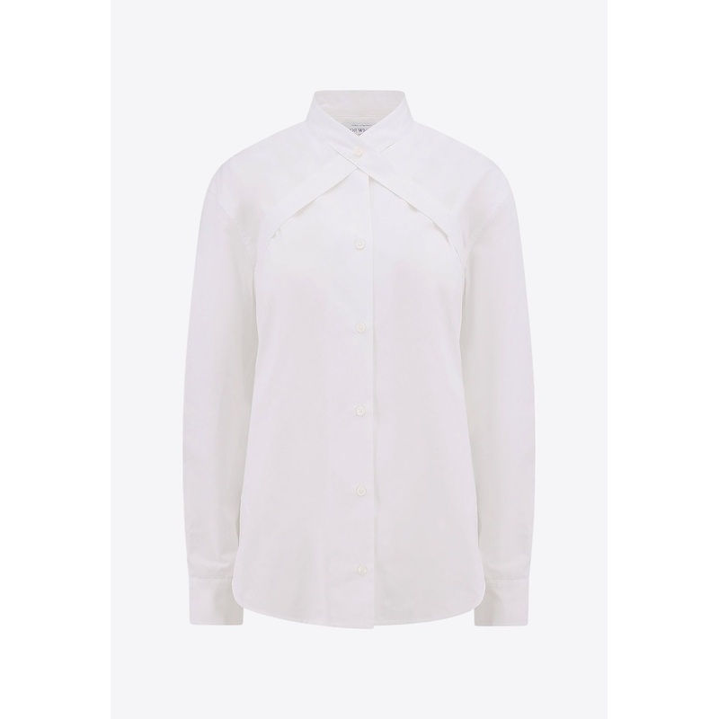 Cross-Strapped Neck Shirt White wrtwit_IT 40