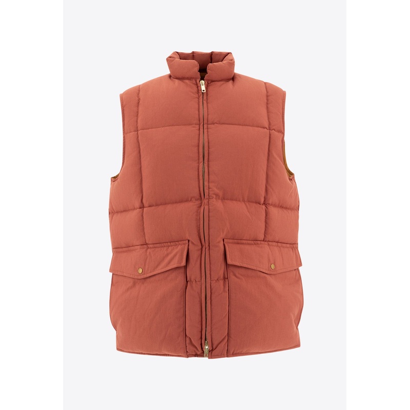 Zip-Up Padded Vest Red mrtwstd_M