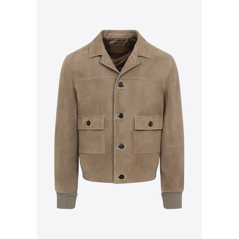 Blouson Nappa Leather Jacket Gray mrtwit_IT 50
