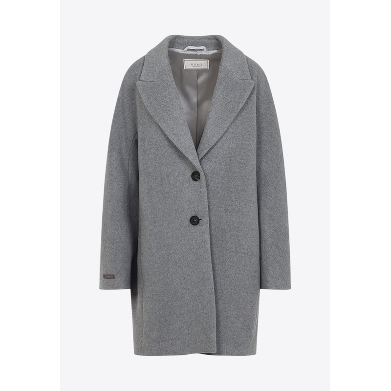 Cocoon Wool Coat Gray wrtwit_IT 38