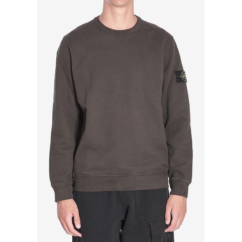 Logo Patch Fleece Sweatshirt Gray mrtwstd_S