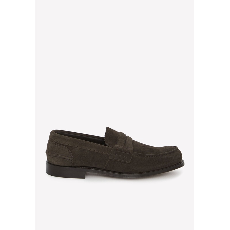 Pembrey Suede Loafers Brown mshoesuk_UK 6