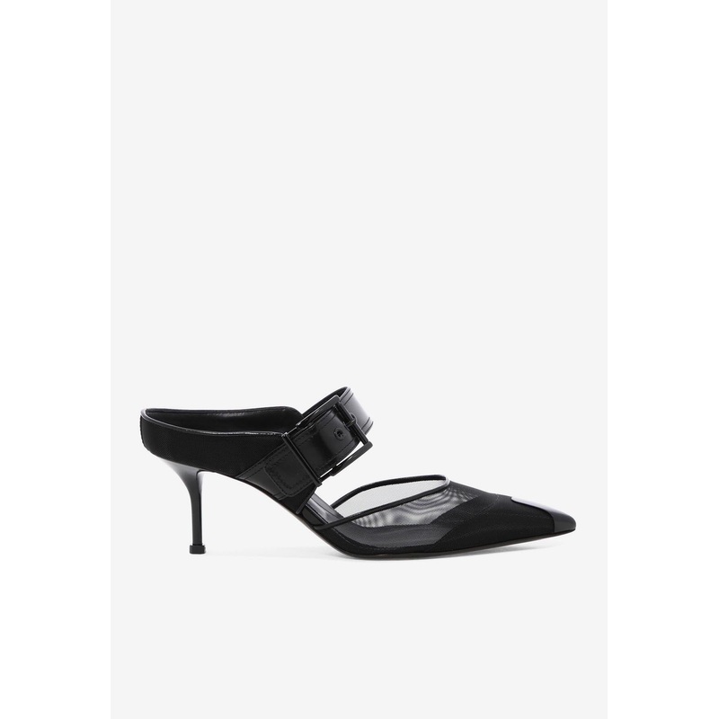 Punk Buckle 65 Mules Black wshoeseu_EU 38