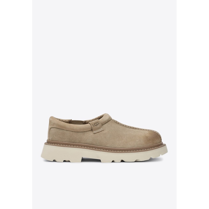 Tasman Lug Suede Loafers Beige mshoesus_US 7