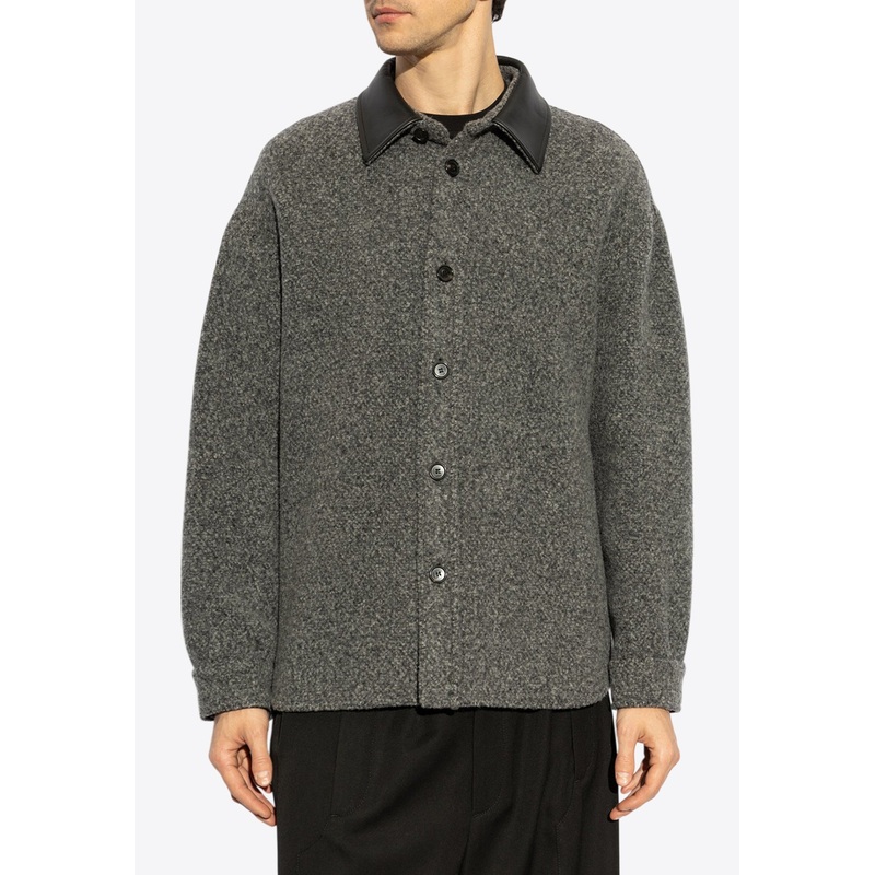 Wool and Cashmere Jacket Gray mrtwit_IT 48
