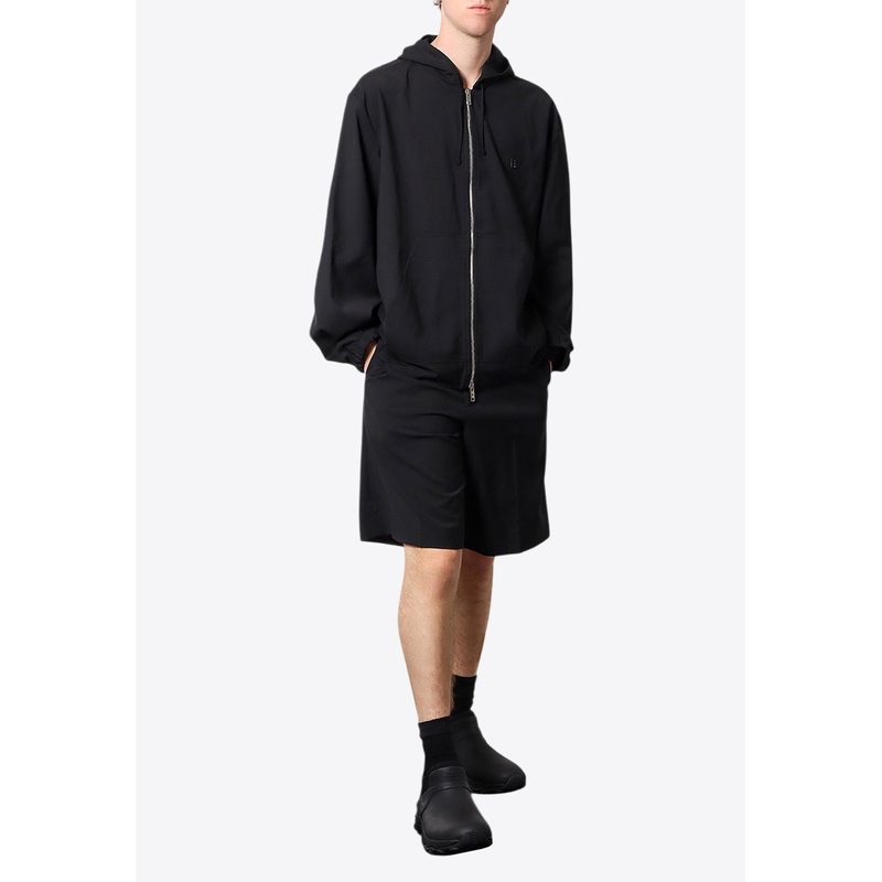 4G Logo Wool Zip Hoodie Black mrtwit_IT 46