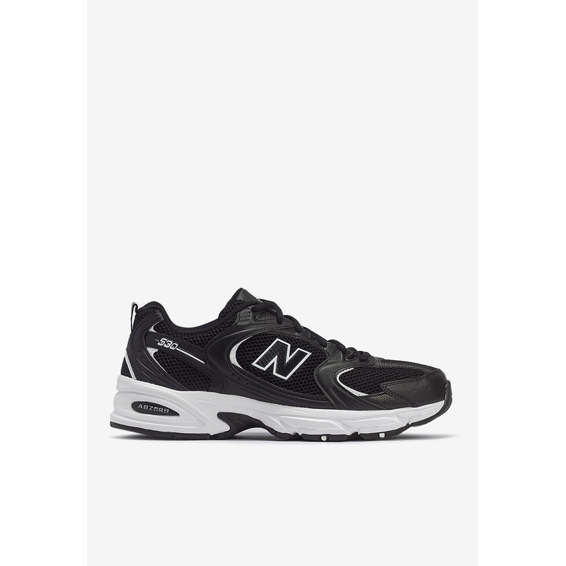 530 Low-Top Sneakers in Black with White Black ushoesnb_M4/W5.5