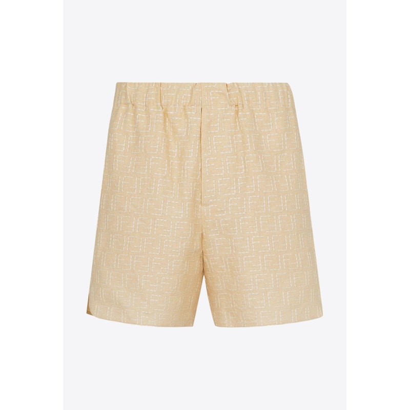 All-Over FF-Jacquard Shorts Beige mrtwit_IT 46