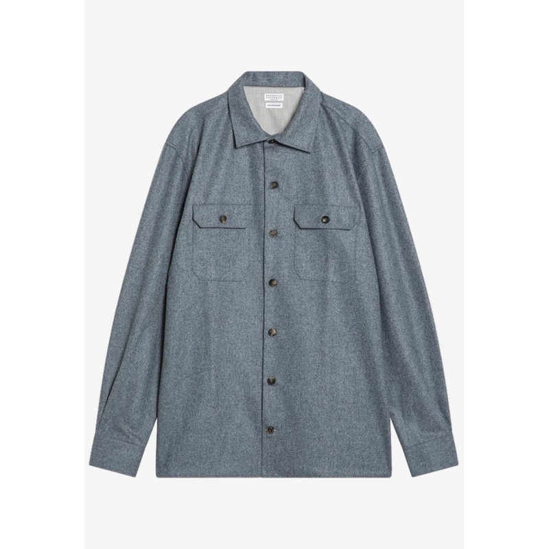Button-Up Wool Overshirt Gray mrtwstd_M