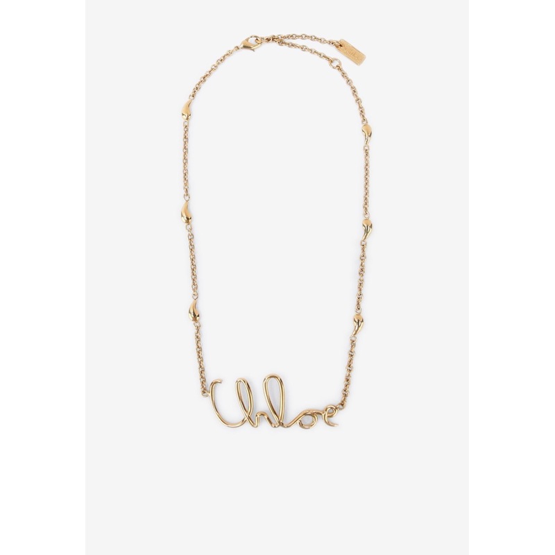 Iconic Logo Chain Necklace Gold Onesize
