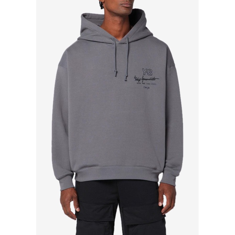 Logo Signature Hooded Sweatshirt Gray mrtwstd_S