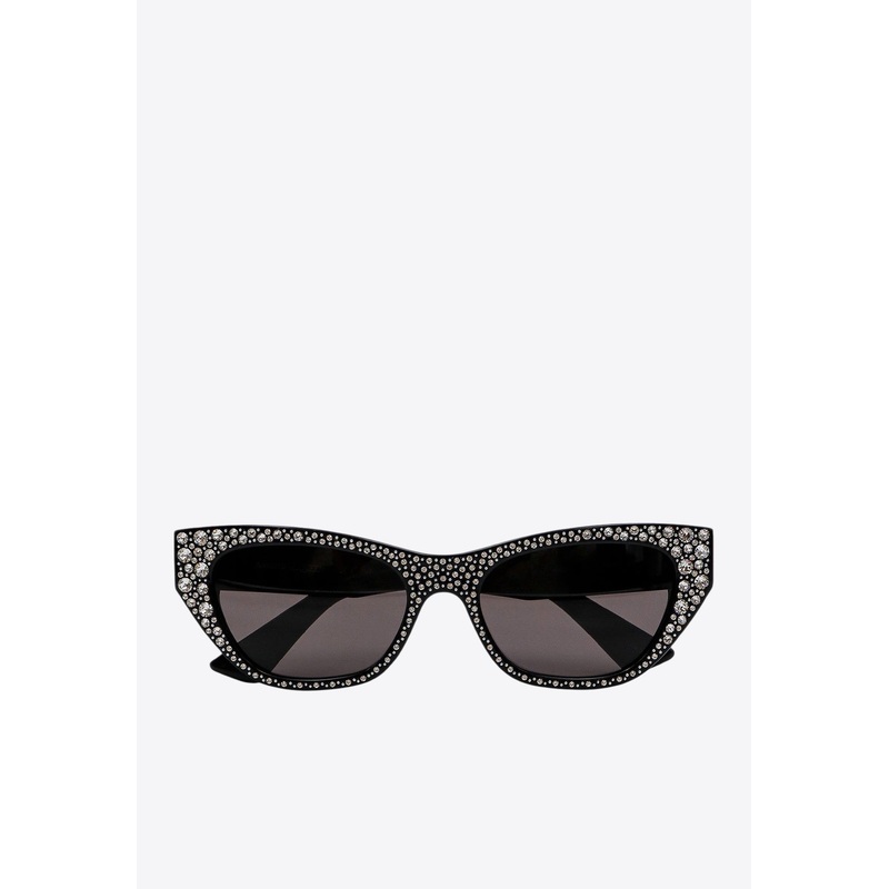 Pav Jeweled Cat-Eye Sunglasses Gray Onesize