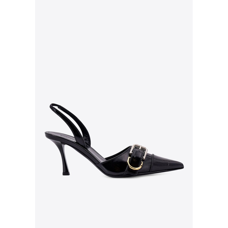 Voyou 75 Leather Slingback Pumps Black wshoeseu_EU 36